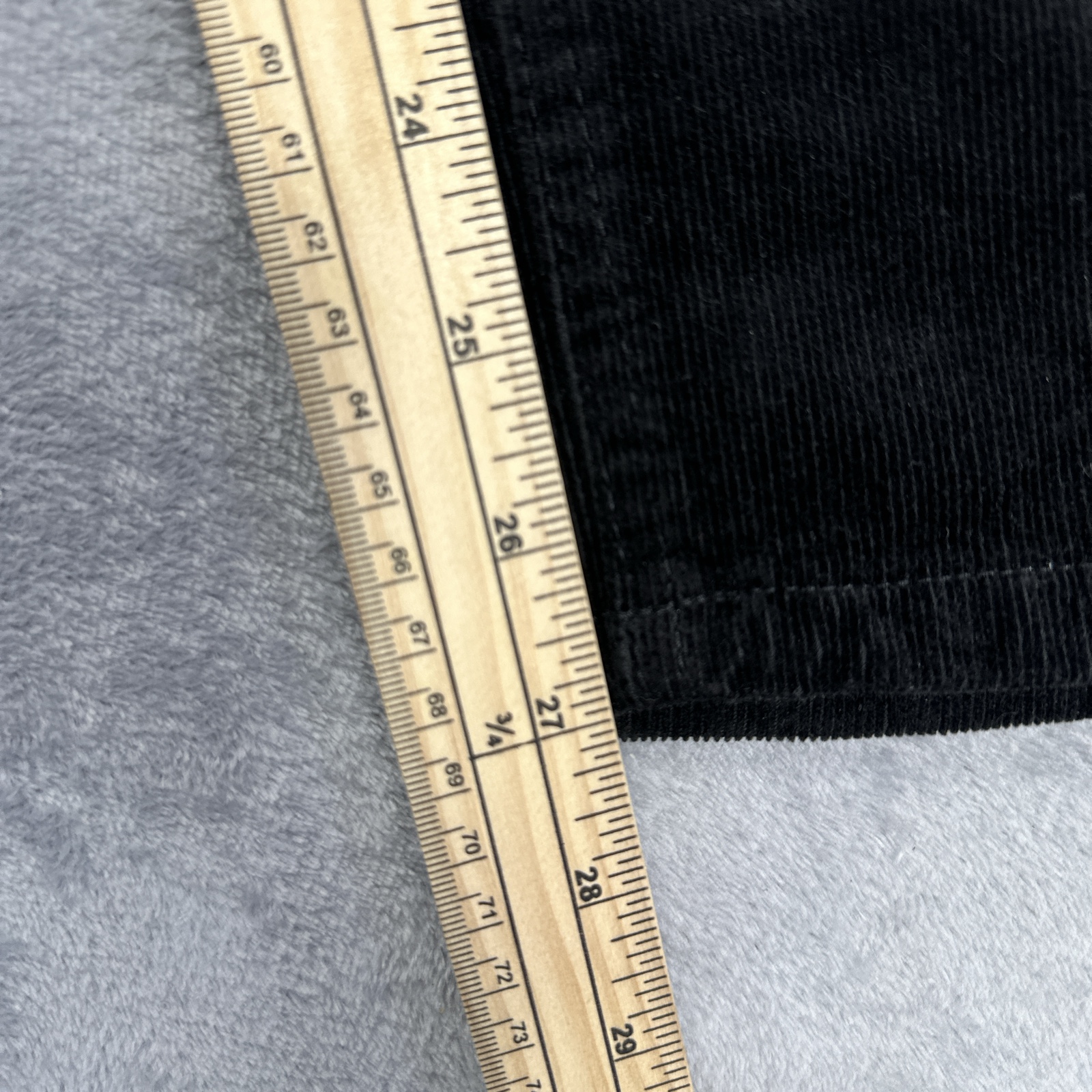 M&S Ladies Black Corduroy Slim Straight Leg Jeans Trousers UK 10 Short - Image 9