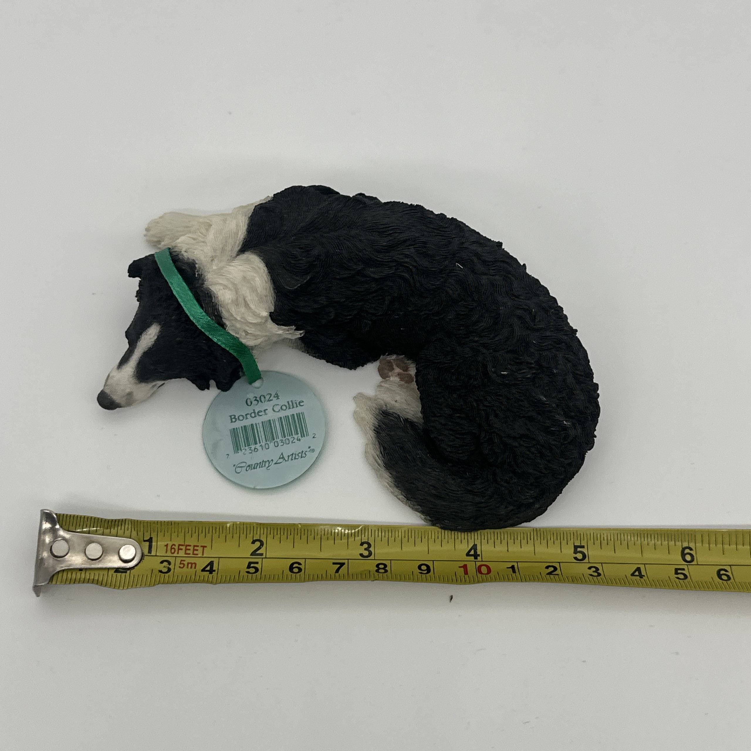 Best in Show Black & White Border Collie Ornament approx 10cm - Image 4