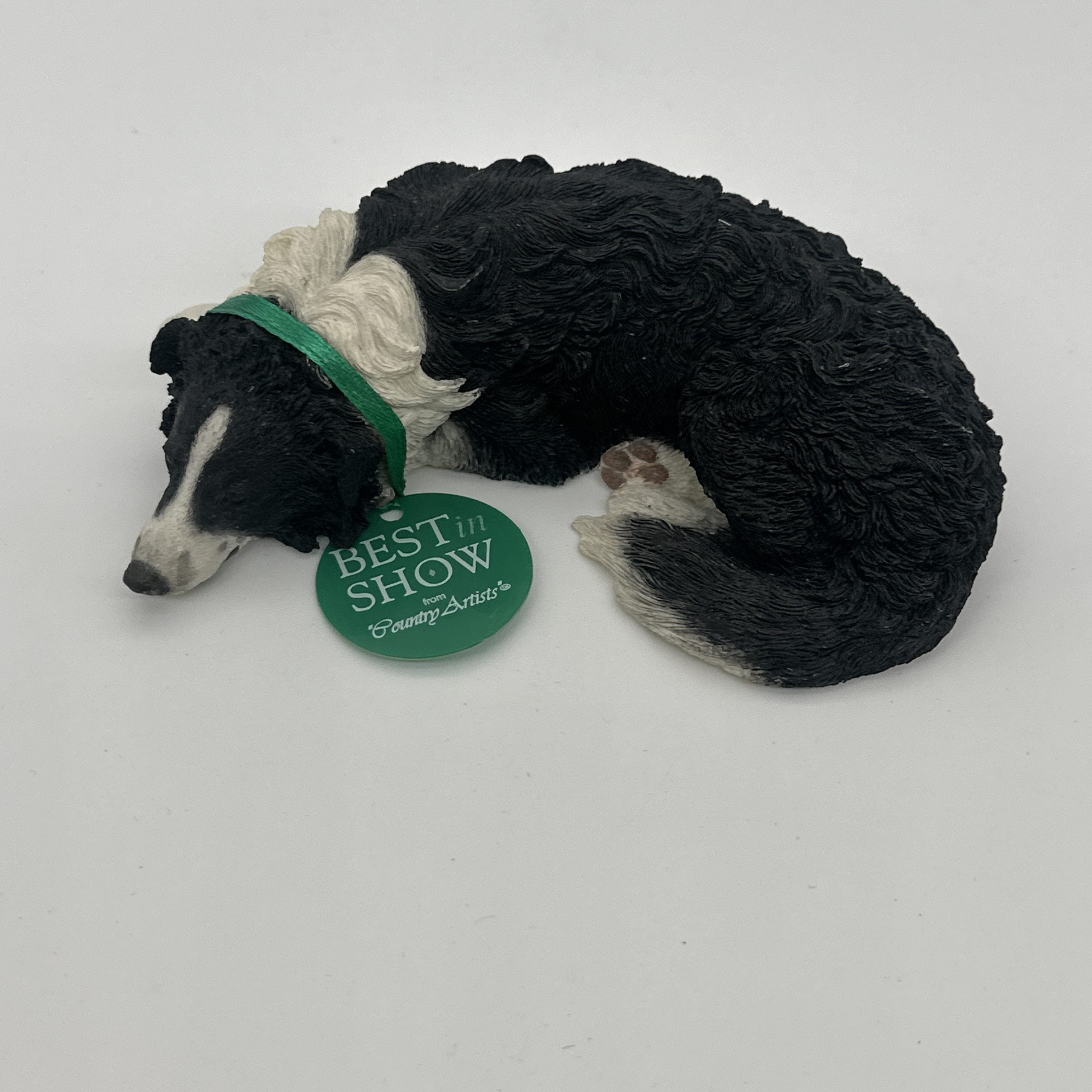 Best in Show Black & White Border Collie Ornament approx 10cm - Image 3
