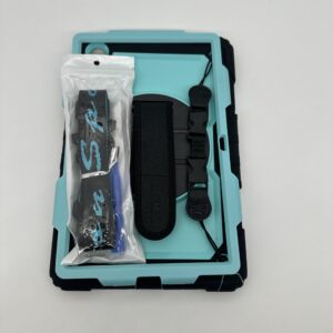 SEYMAC Black & Blue Shockproof Tablet Case with Strap