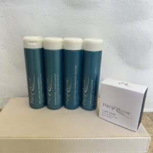 Red Lane Spa Set of 4 Shampoo Conditioner Cleanser Lotion Sandals Caribbean Dusk