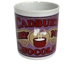Cadburys Dairy Milk Chocolate Mug Staffordshire Kilncraft Pottery Vintage