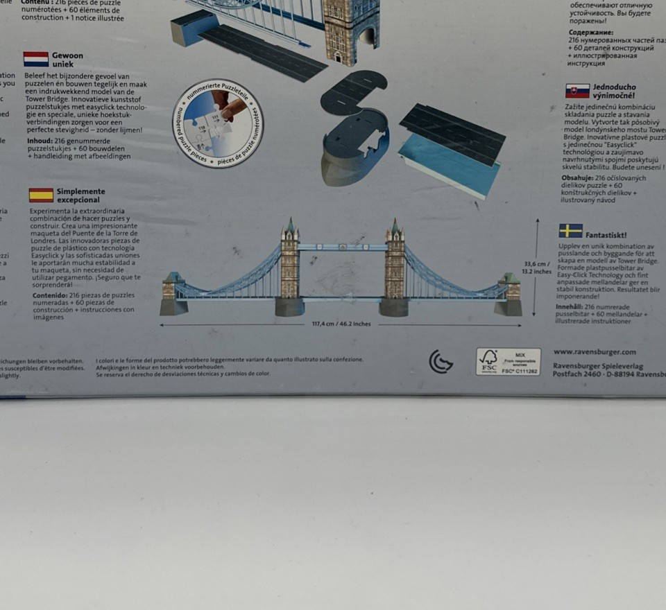 Ravensburger 3D Puzzle Tower Bridge London Children’s Adults Building Game/Toy - Image 10