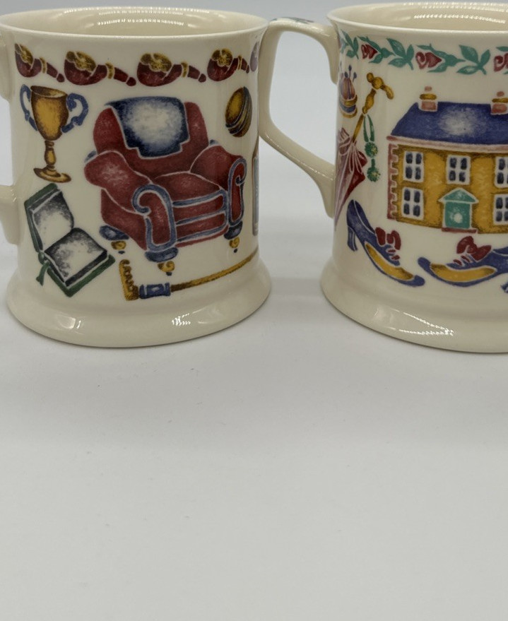 Past Times Fine Bone China Mugs X2 Lady Of The Manor & Master Of The House - Image 10