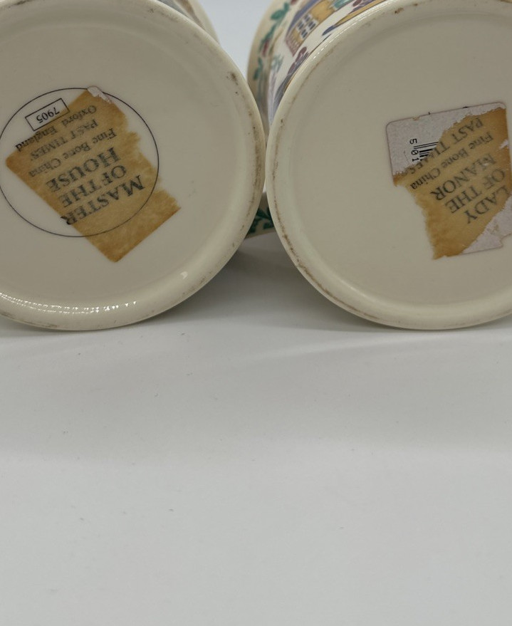 Past Times Fine Bone China Mugs X2 Lady Of The Manor & Master Of The House - Image 12