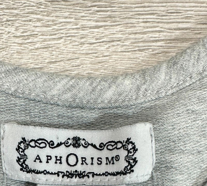 AphOrism Girls Dress Age 7-8 Years Blue Grey Blue Metalic 100% Cotton - Image 12