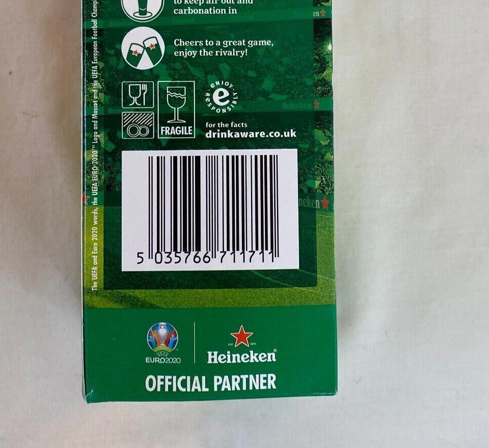 8 x Euro 2020 UEFA Official Partner Heineken Beer Lager Glasses - Image 7