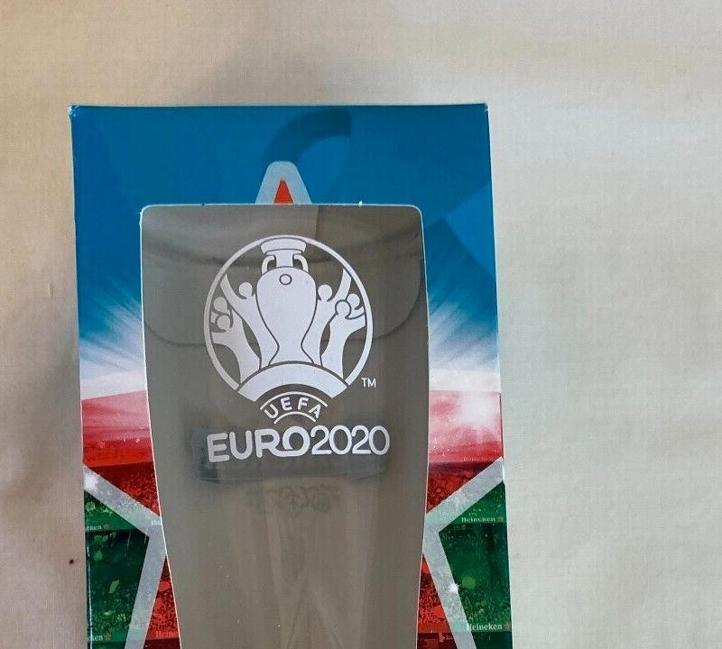 8 x Euro 2020 UEFA Official Partner Heineken Beer Lager Glasses - Image 2