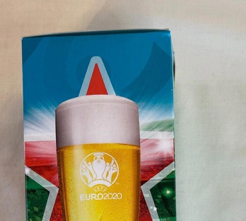 8 x Euro 2020 UEFA Official Partner Heineken Beer Lager Glasses - Image 4