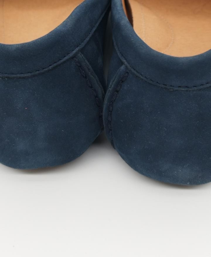 UGG Ladies Moccasin Blue Suede Loafers Comfortable Slip-On Shoes Size UK 4 - Image 12