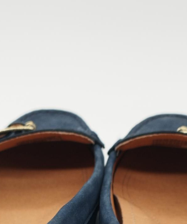 UGG Ladies Moccasin Blue Suede Loafers Comfortable Slip-On Shoes Size UK 4 - Image 11