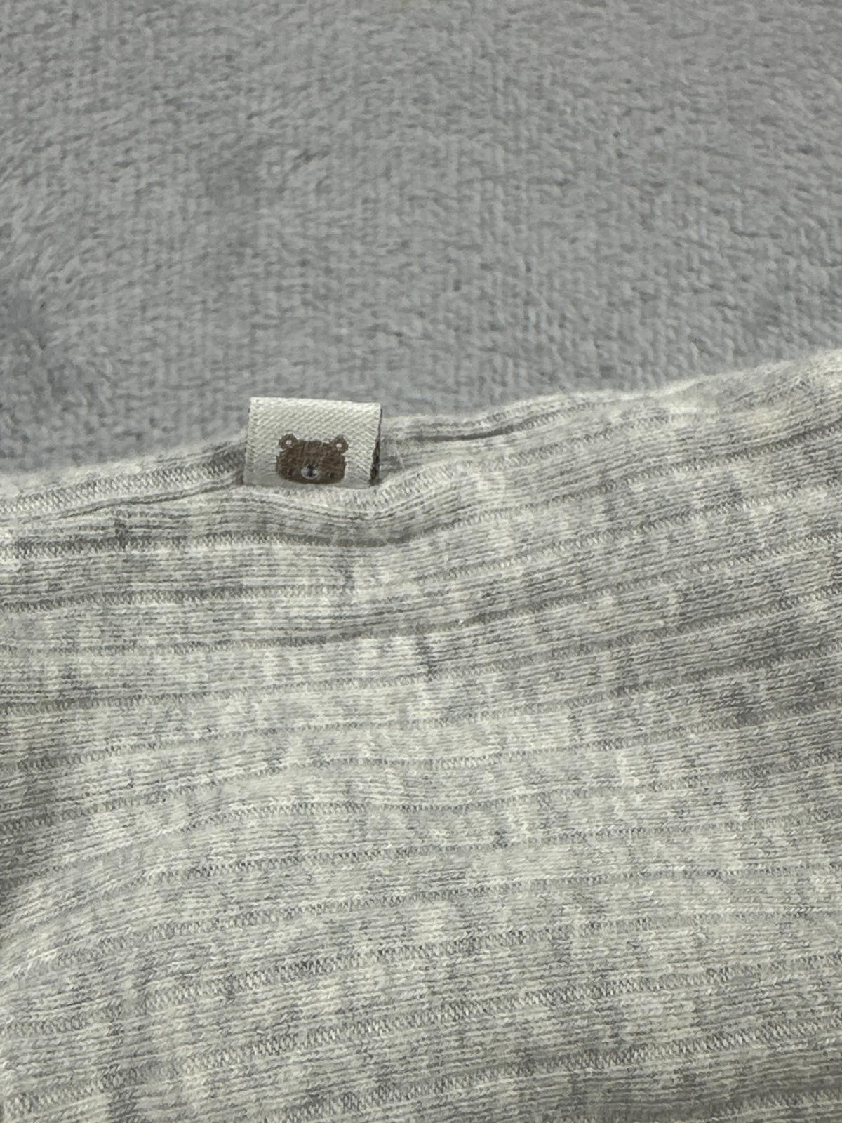 Fred & Flo Grey Baby Snowsuit Romper 6-9 Months Warm Winter Pram Suit - Image 4