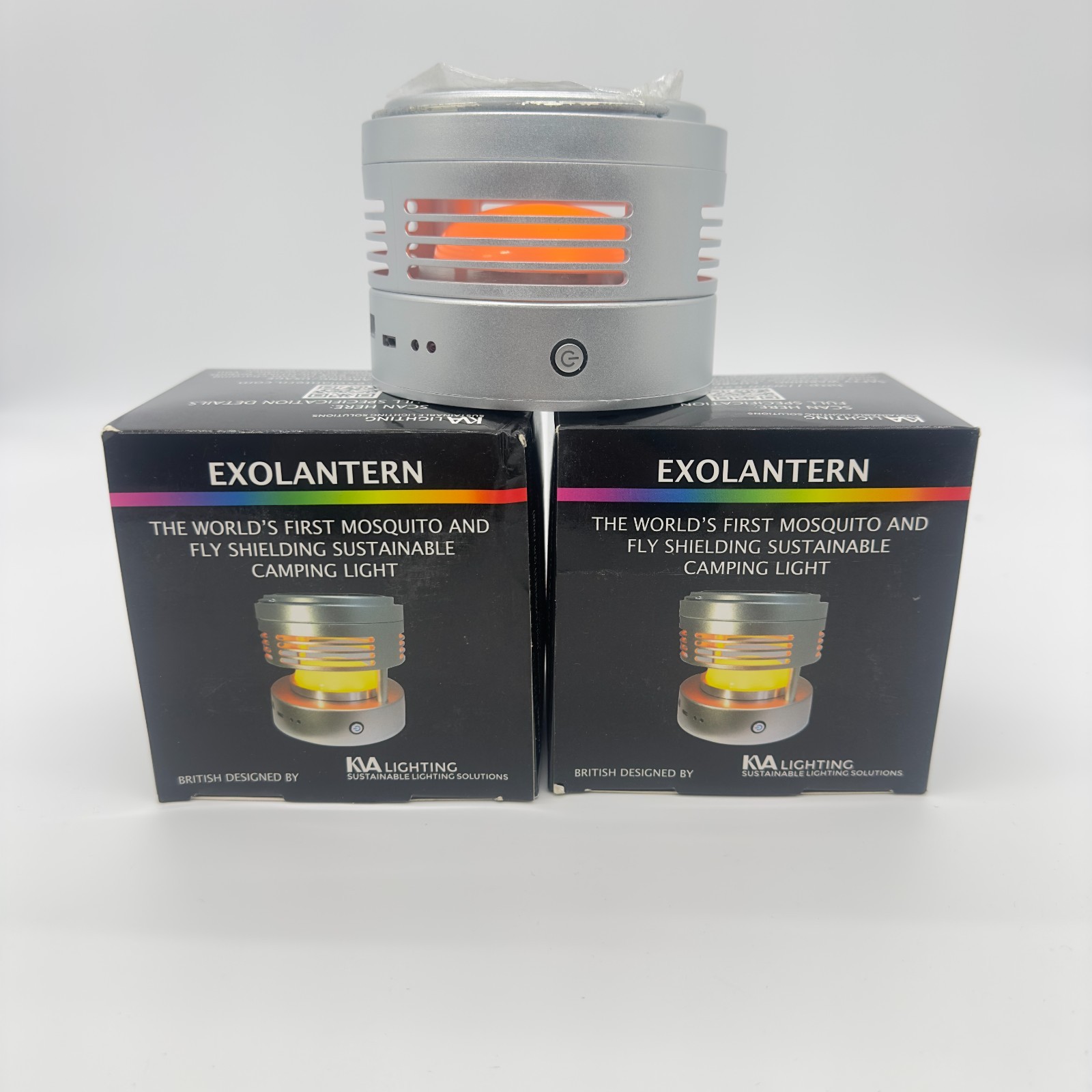 2 X Solar Mosquito Repellent Lamp Camping Caravan Lantern Exo Lantern - Image 2