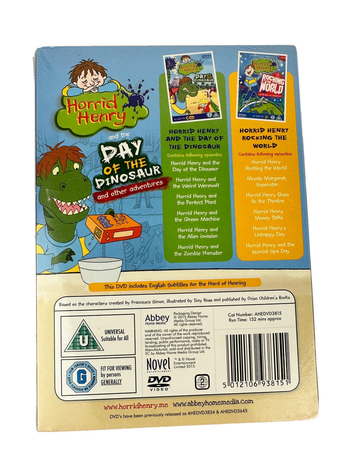 Abbey Home Media Horrid Henry Day of the Dinosaur DVD UK Edition - Image 2