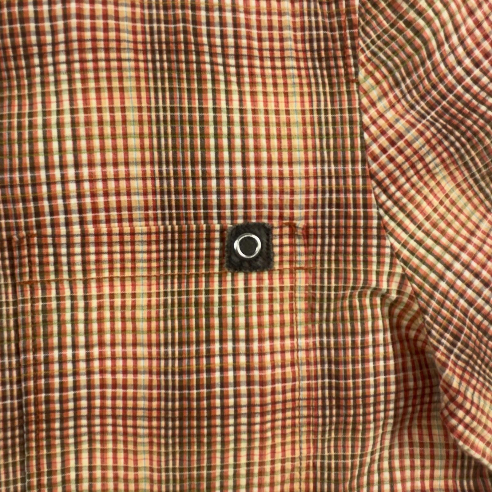 Sisley Multi Color Plaid Men Long Sleeve Button Up Size Medium Made In Italy - Image 2