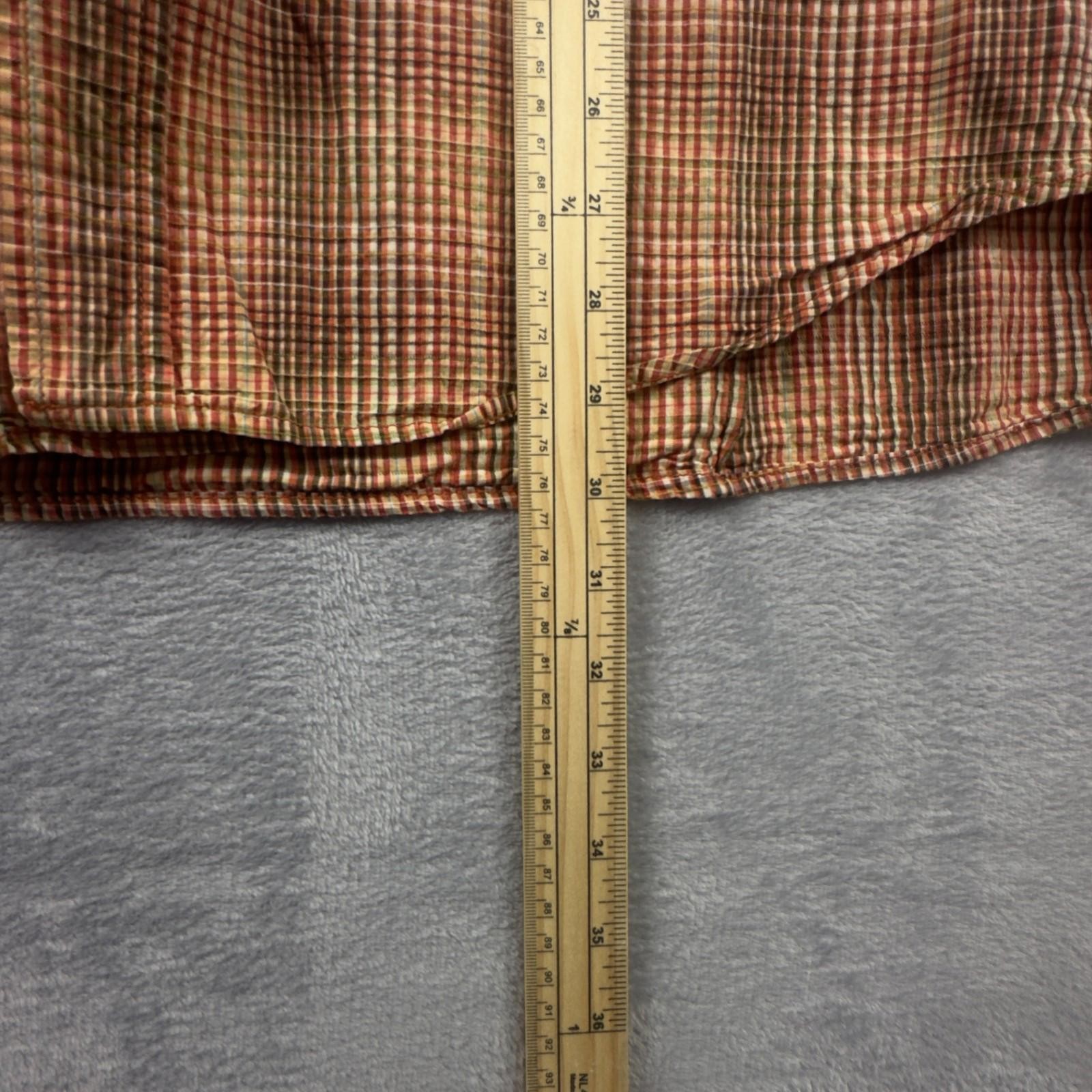 Sisley Multi Color Plaid Men Long Sleeve Button Up Size Medium Made In Italy - Image 5