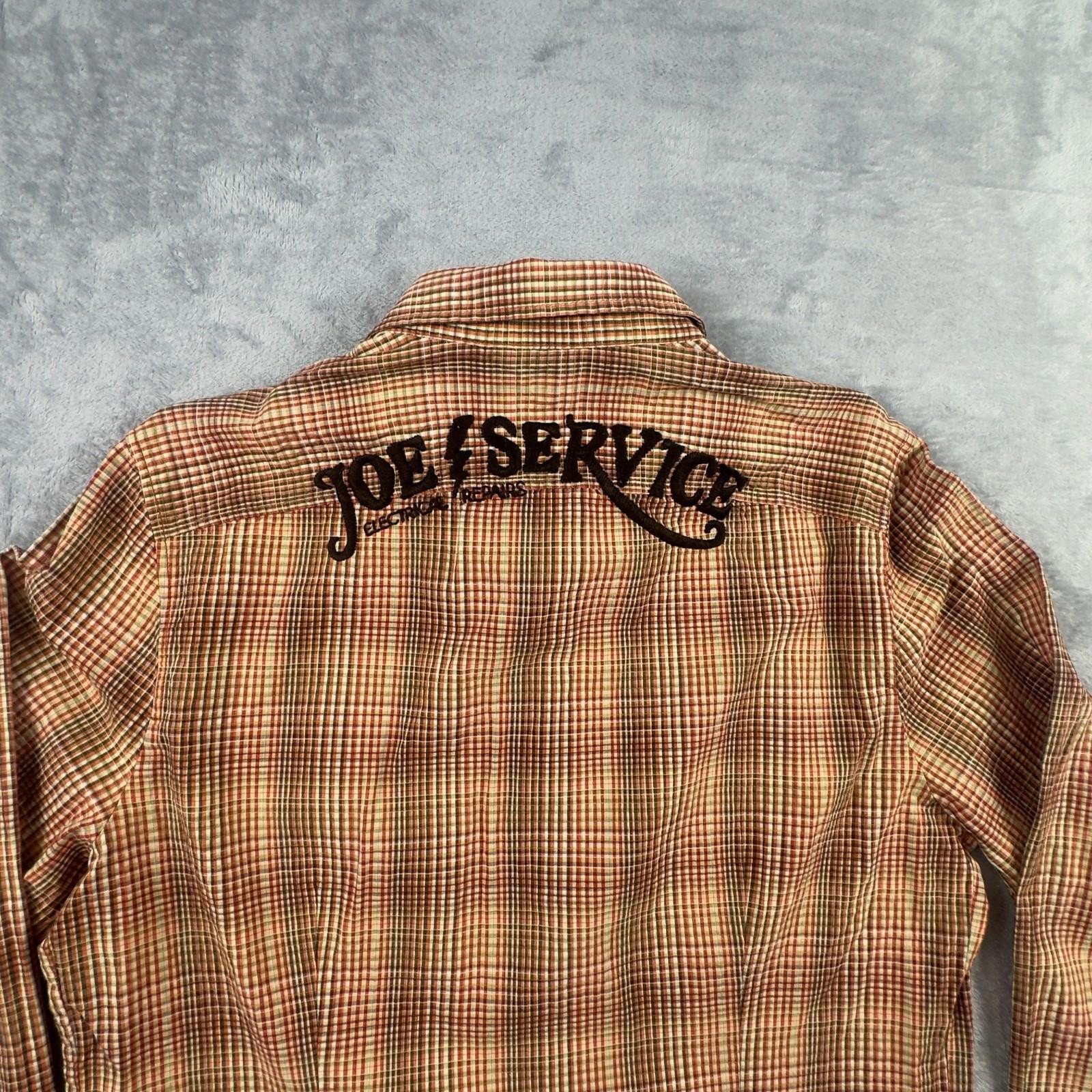 Sisley Multi Color Plaid Men Long Sleeve Button Up Size Medium Made In Italy - Image 8
