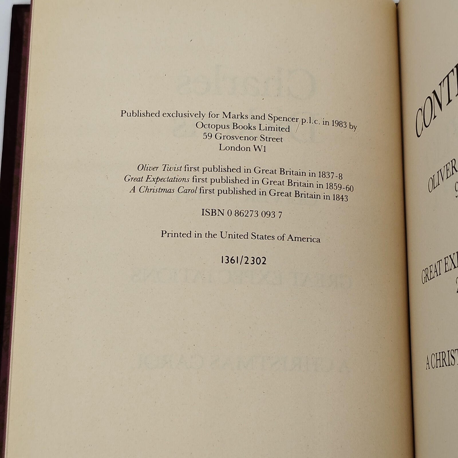 Charles Dickens, 3 Stories in 1 (Inc A Christmas Carol) HB, 1983 Octopus Books - Image 2