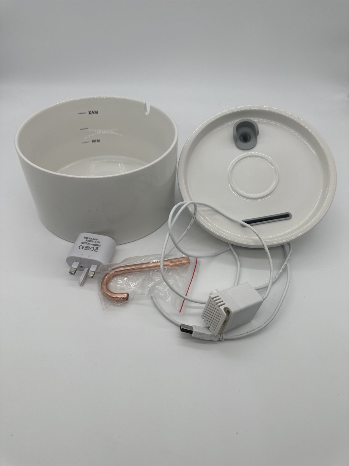 Ceramic Cat Water Fountain for Drinking, Copper Spout 2.1L Cat Fountain, Ultra-Q - Image 2