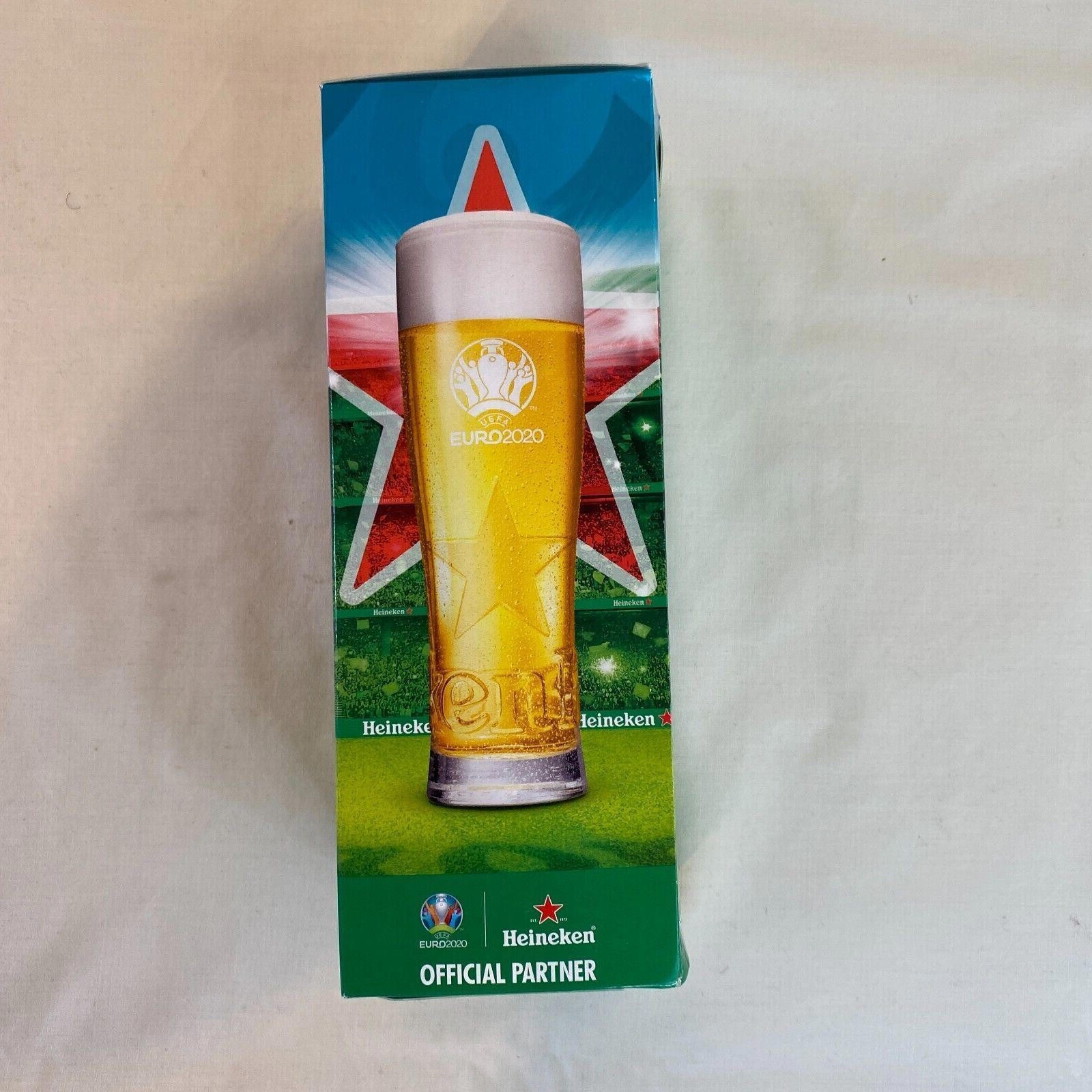 8 x Euro 2020 UEFA Official Partner Heineken Beer Lager Glasses - Image 8