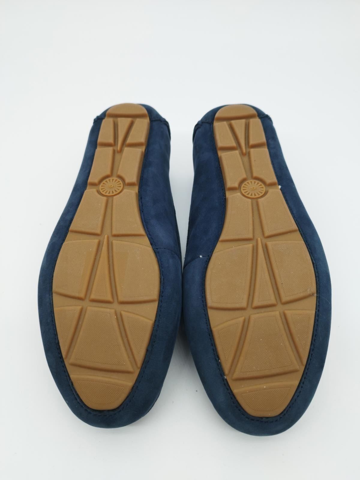 UGG Ladies Moccasin Blue Suede Loafers Comfortable Slip-On Shoes Size UK 4 - Image 5