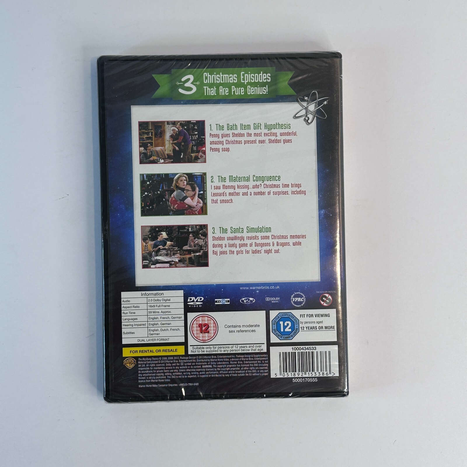 The Big Bang Theory - Christmas (DVD, 2013) - BNIB - Image 3