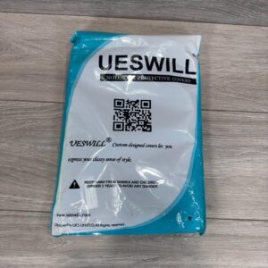 UESWILL MacBook Air 13 inch Hard Shell Case A1932 A2179 Touch ID Black
